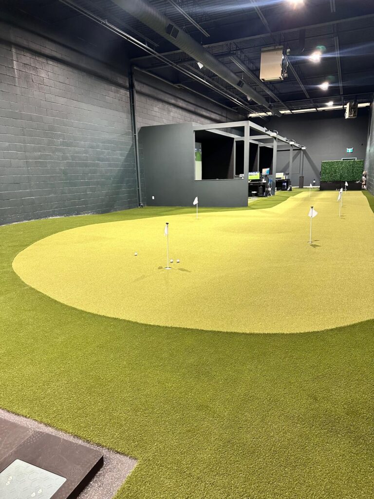 indoor premium golf training facility